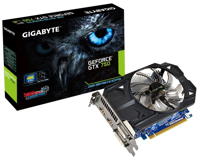 GIGABYTE GeForce GTX 750 (GV-N750OC-2GI)