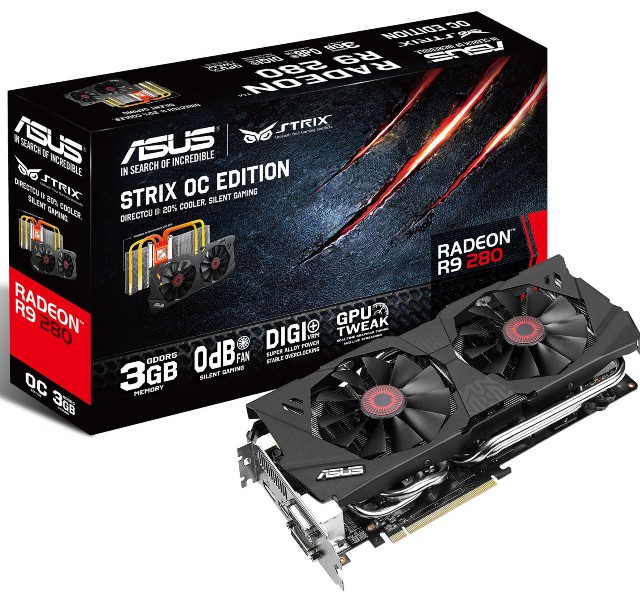 ASUS Radeon R9 280 STRIX OC Edition (STRIX-R9280-OC-3GD5)