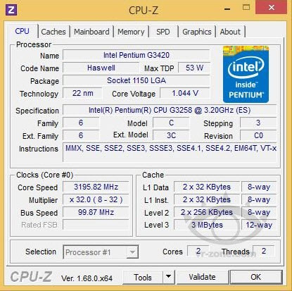 Intel Pentium Anniversary Edition G3258