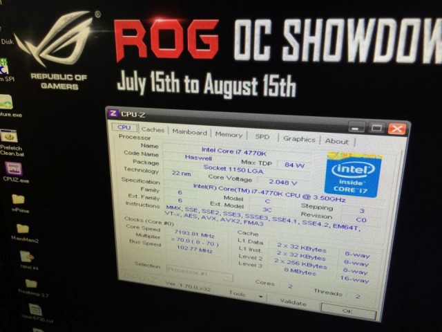 ROG OC Showdown Z97