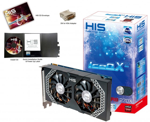 HIS R9 270X Mini IceQ X2 Boost Clock 4GB GDDR5