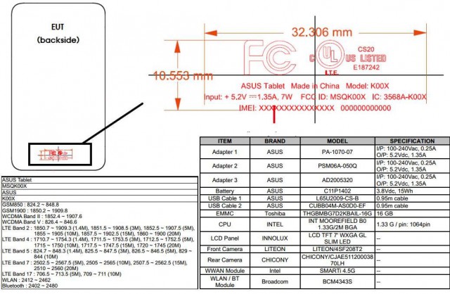 ASUS Fonepad 7 (K00X)