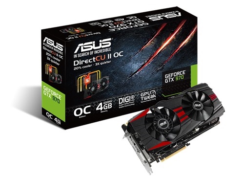 ASUS GeForce GTX 970 DirectCU II Black (GTX970-DC2OC-4GD5-BLACK)