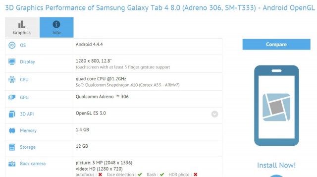 Samsung Galaxy Tab 4 8.0