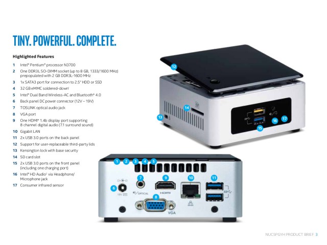 Intel NUC NUC5PGYH