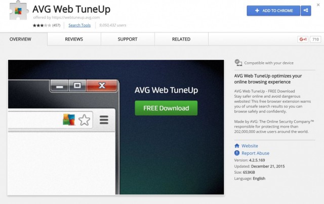 AVG Web TuneUp