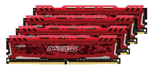 Crucial Ballistix Sport LT Red DDR4