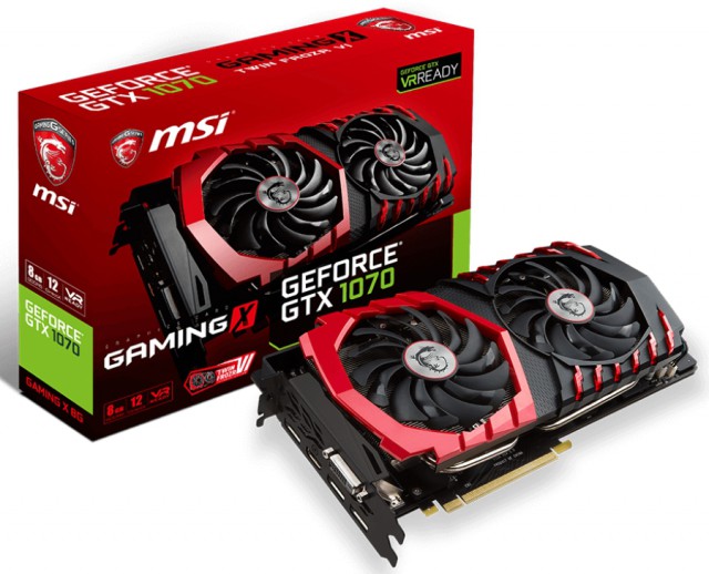 MSI GeForce GTX 1070 GAMING X 8G