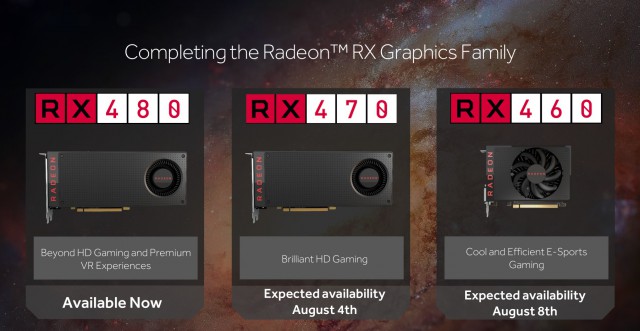 AMD Radeon RX 460 AMD Radeon RX 470