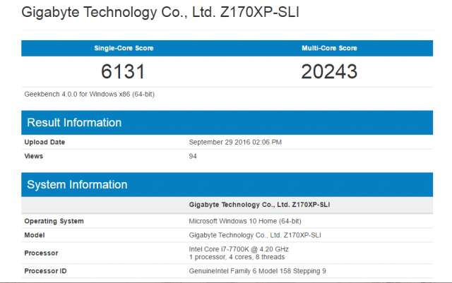 Intel Core i7-7700K