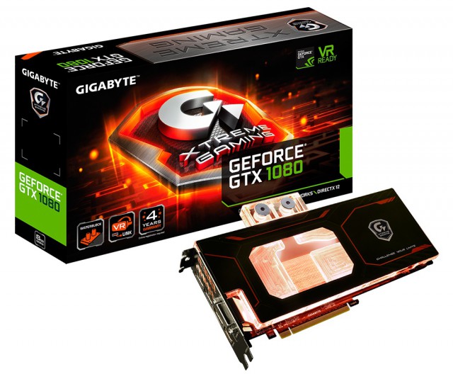 GIGABYTE GeForce GTX 1080 Xtreme Gaming WATERFORCE WB 8G