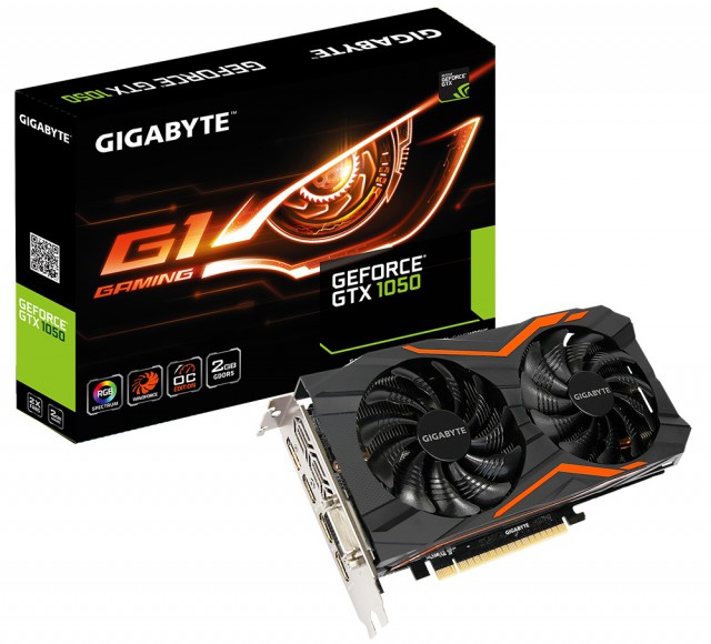 GIGABYTE GeForce GTX 1050 G1 Gaming 2G