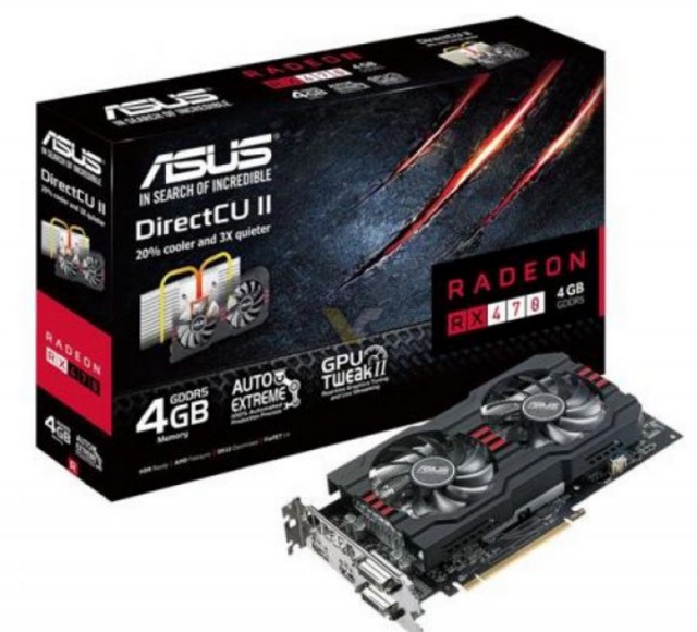 ASUS Radeon RX 470 4GB DirectCU II Edition