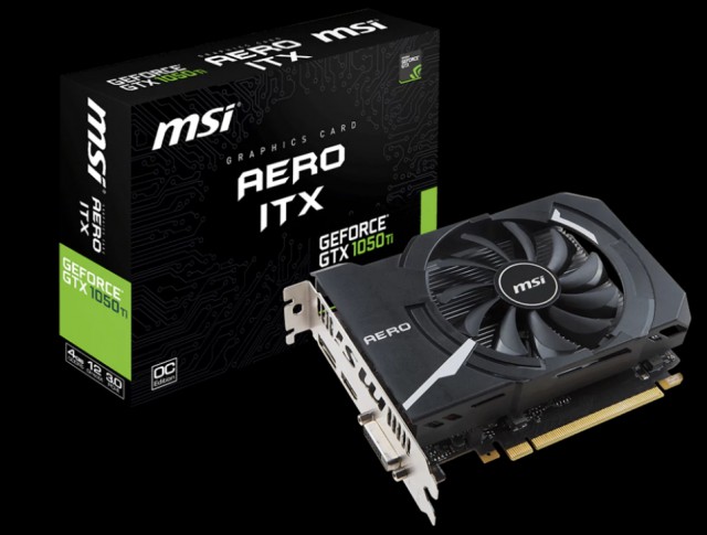 MSI GeForce GTX 1050 TI AERO ITX 4G OC