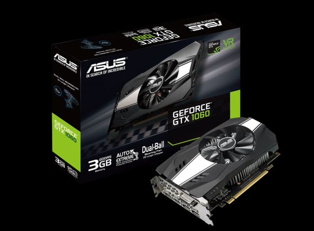 ASUS Phoenix GeForce GTX 1060 3GB GDDR5