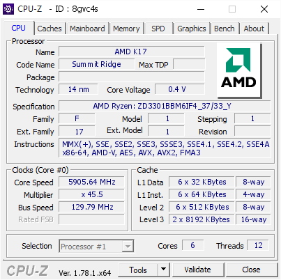 AMD Ryzen R5 1600X