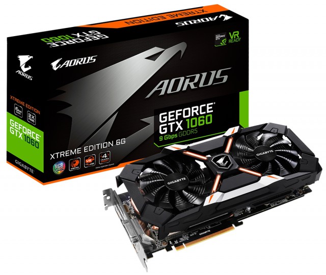 AORUS GeForce GTX 1060 Xtreme Edition 6G 9Gbps