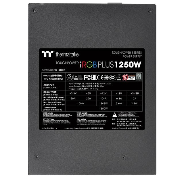 Thermaltake Toughpower iRGB PLUS 1250W Titanium