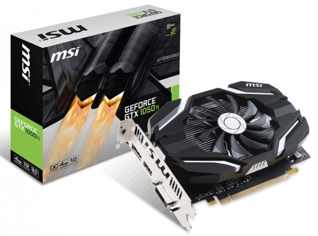 MSI GeForce GTX 1050 Ti 4G OCV1