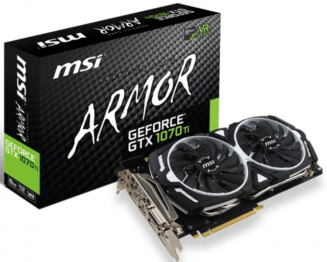 MSI GeForce GTX 1070 Ti ARMOR 8G