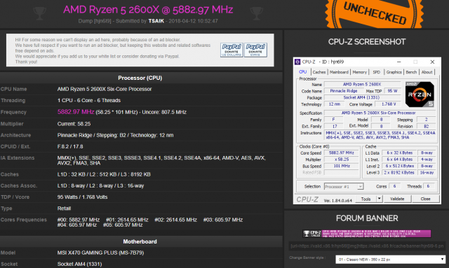 AMD Ryzen 5 2600X