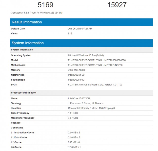 Intel Core i7-10710U
