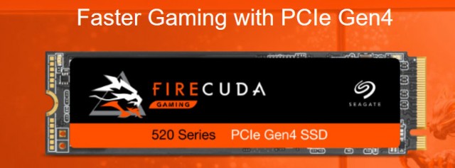Seagate FireCuda 520 PCIe Gen4 x4 SSD
