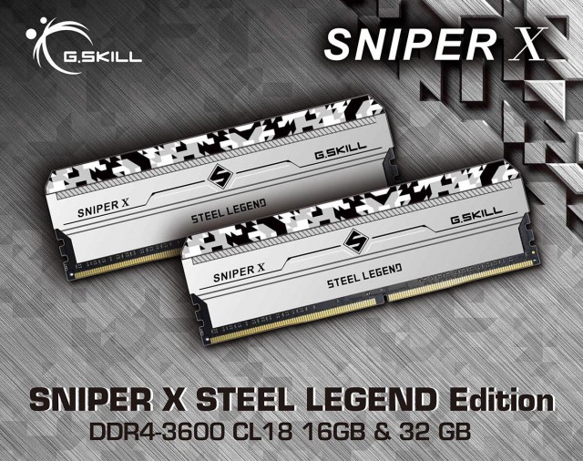 G.SKILL SNIPER X STEEL LEGEND Edition DDR4