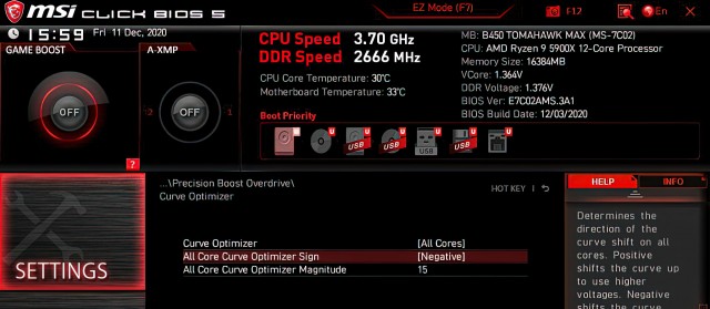 AMD Curve Optimizer