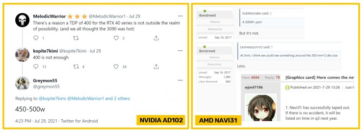 NVIDIA AD102 AMD Navi 31