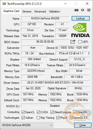Acer Swift 3 SF314-57G