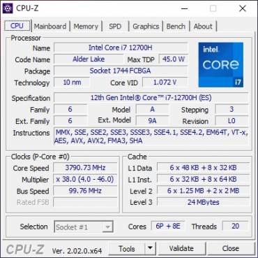Core i7-12700H