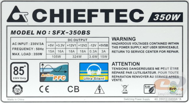 CHIEFTEC SFX-350BS