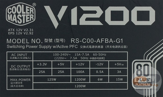 Cooler Master V1200 Platinum (RSC00-AFBAG1-XX)