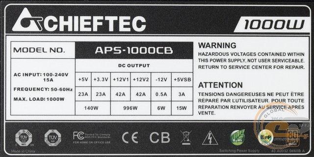 CHIEFTEC APS-1000CB