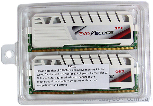 DDR3-2400 GeIL EVO Veloce Frost White 2x8GB C11ADC