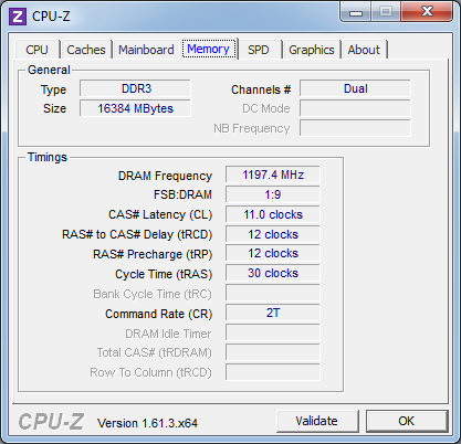 DDR3-2400 GeIL EVO Veloce Frost White 2x8GB C11ADC CPU-Z