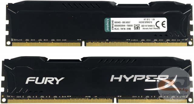 DDR3-1866 Kingston HyperX FURY HX318C10FBK2/16