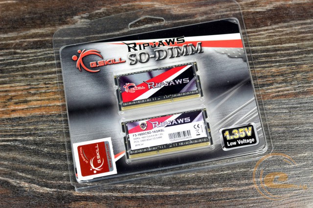 DDR3L-1600 G.Skill Ripjaws F3-1600C9D-16GRSL