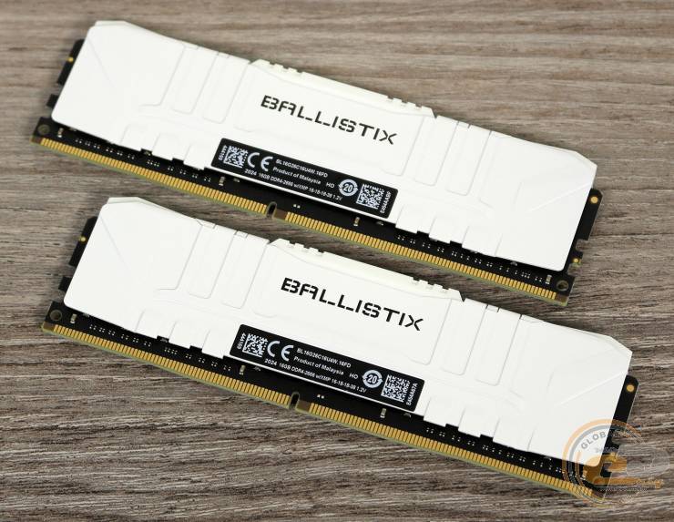 DDR4-2666 Crucial Ballistix White