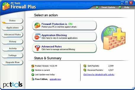  PC Tools Firewall Plus 4 