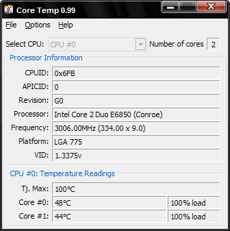 Core Temp 0.99.2