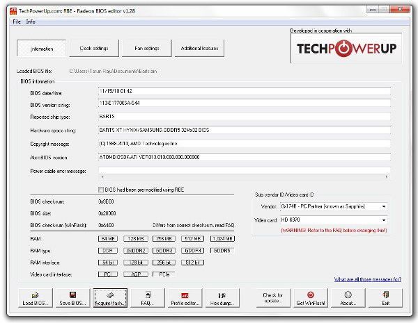 Radeon BIOS Editor 1.28