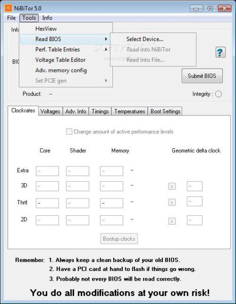 NVIDIA BIOS Editor (NiBiTor) 6.0.1