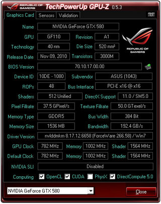 GPU-Z ROG Edition 0.5.3