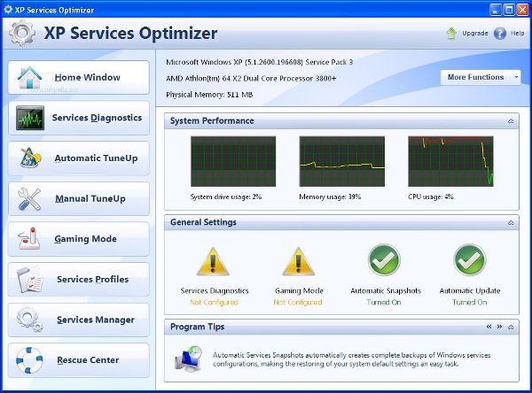 XP Services Optimizer