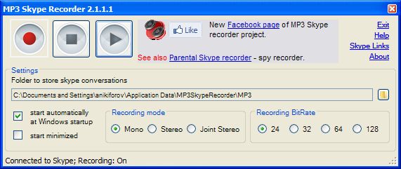 MP3 Skype Recorder