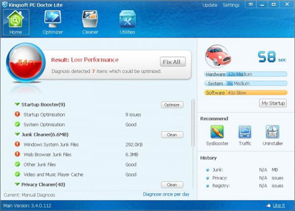 Kingsoft PC Doctor Lite 