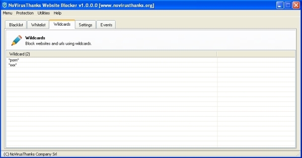 NoVirusThanks Website Blocker 
