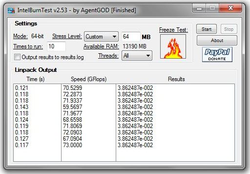 IntelBurnTest